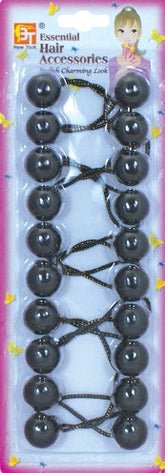 10 PONYTAIL HOLDERS 20MM (BLACK)The Product Store Next Door